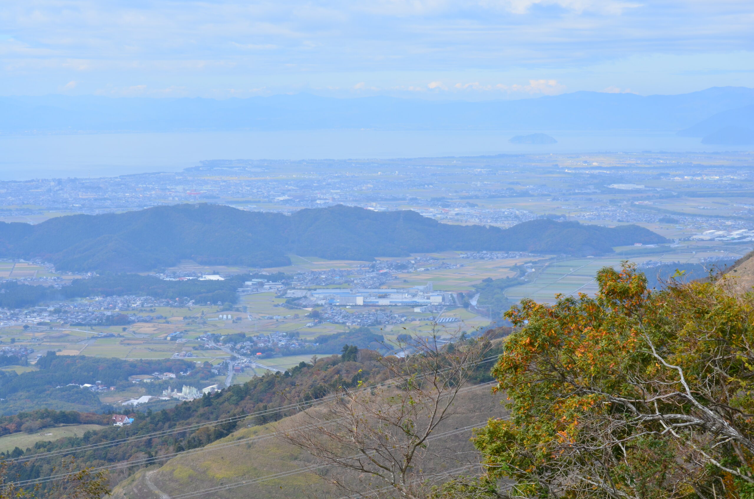 弥高寺跡から琵琶湖を望む