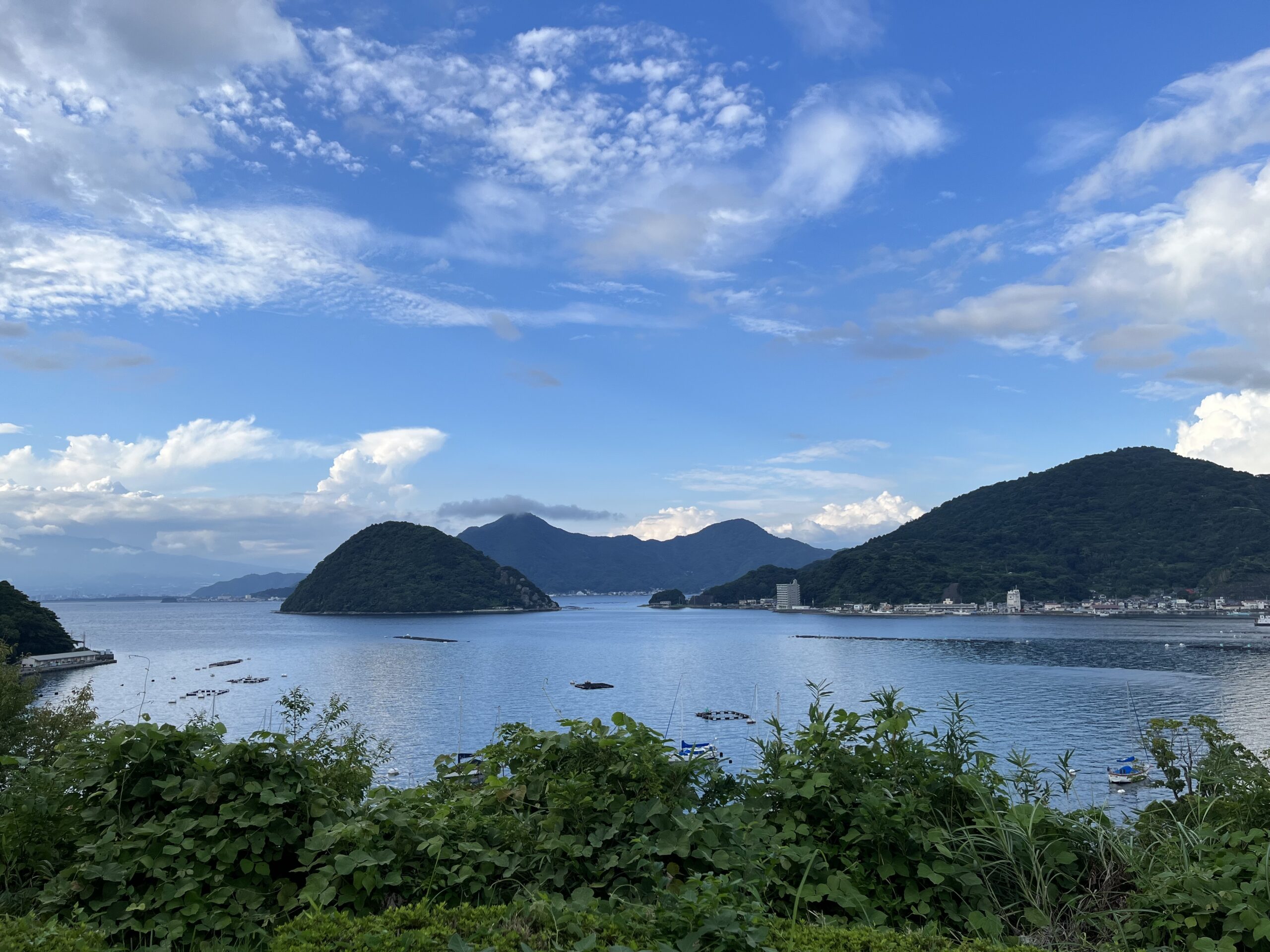 伊豆長浜城本丸から見た駿河湾