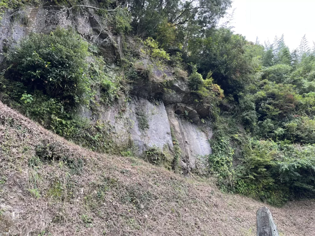 岡城の切岸