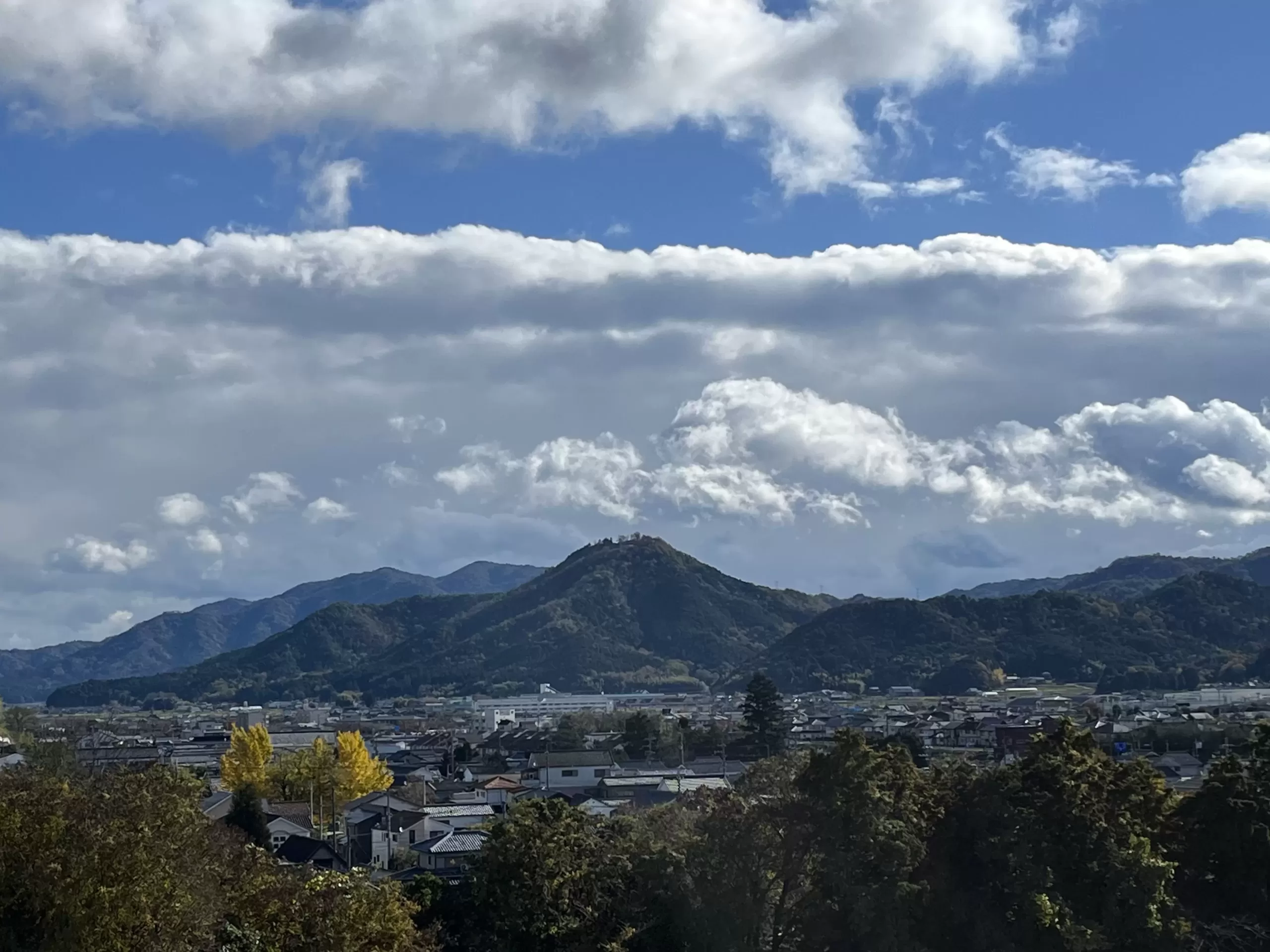 篠山城天守台から見た八上城