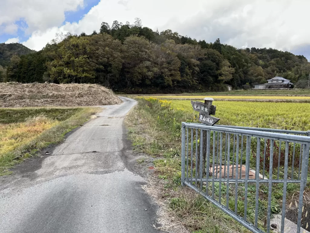 淀山城への道